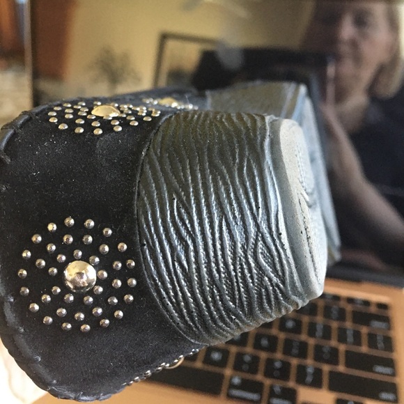 Bolero silver studded slip in wedge sandal by Summer Rio - Picture 4 of 6